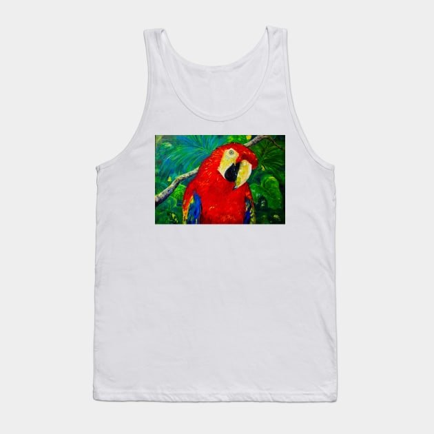 Macaw parrot in jungles Tank Top by NataliaShchip